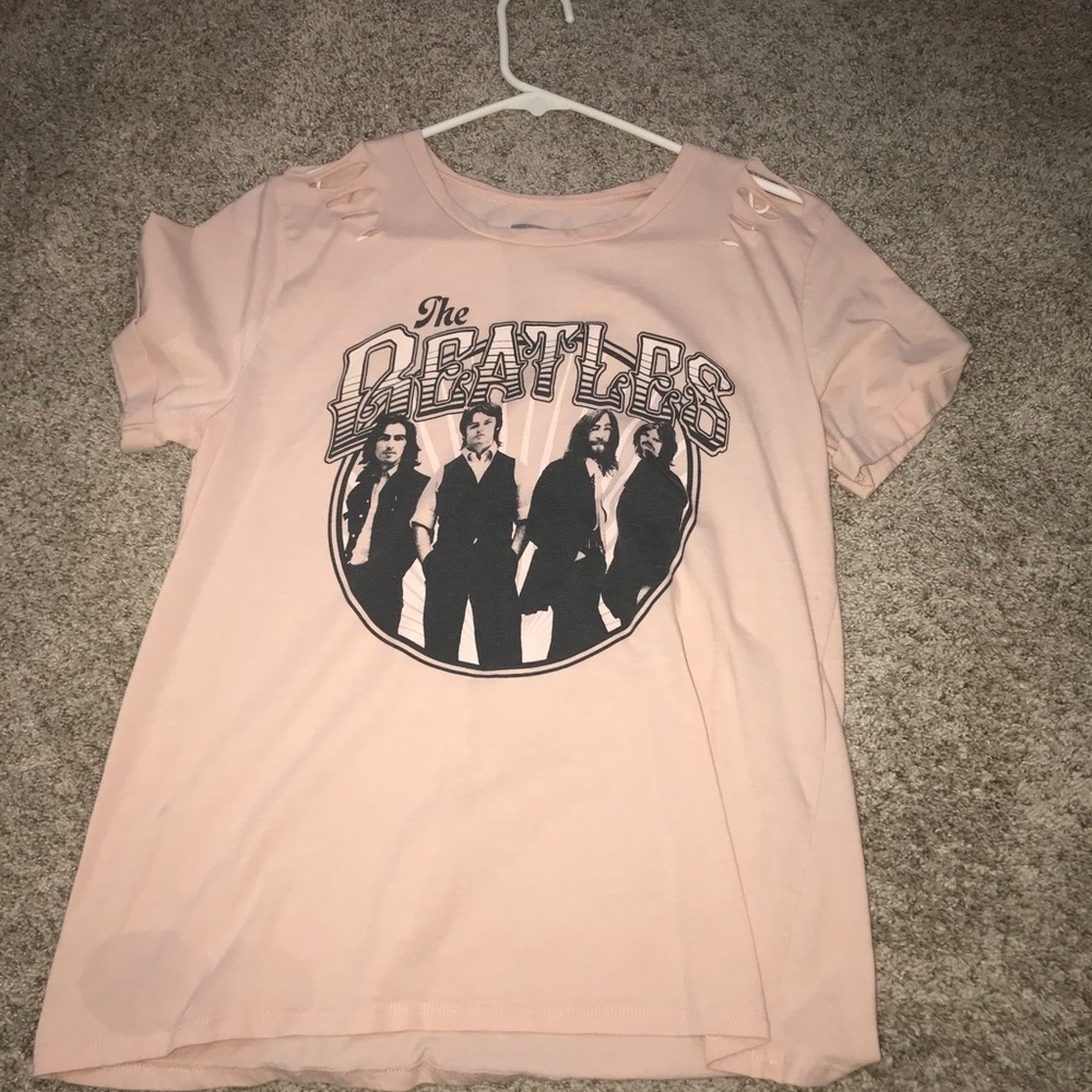 pink beatles T-shirt